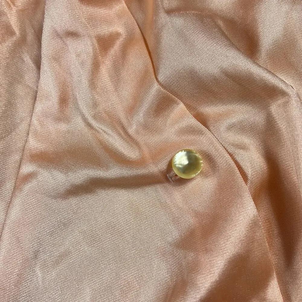 Vintage Lorraine soft‎ satin night dress slip and robe set, size small/med - Picture 7 of 13
